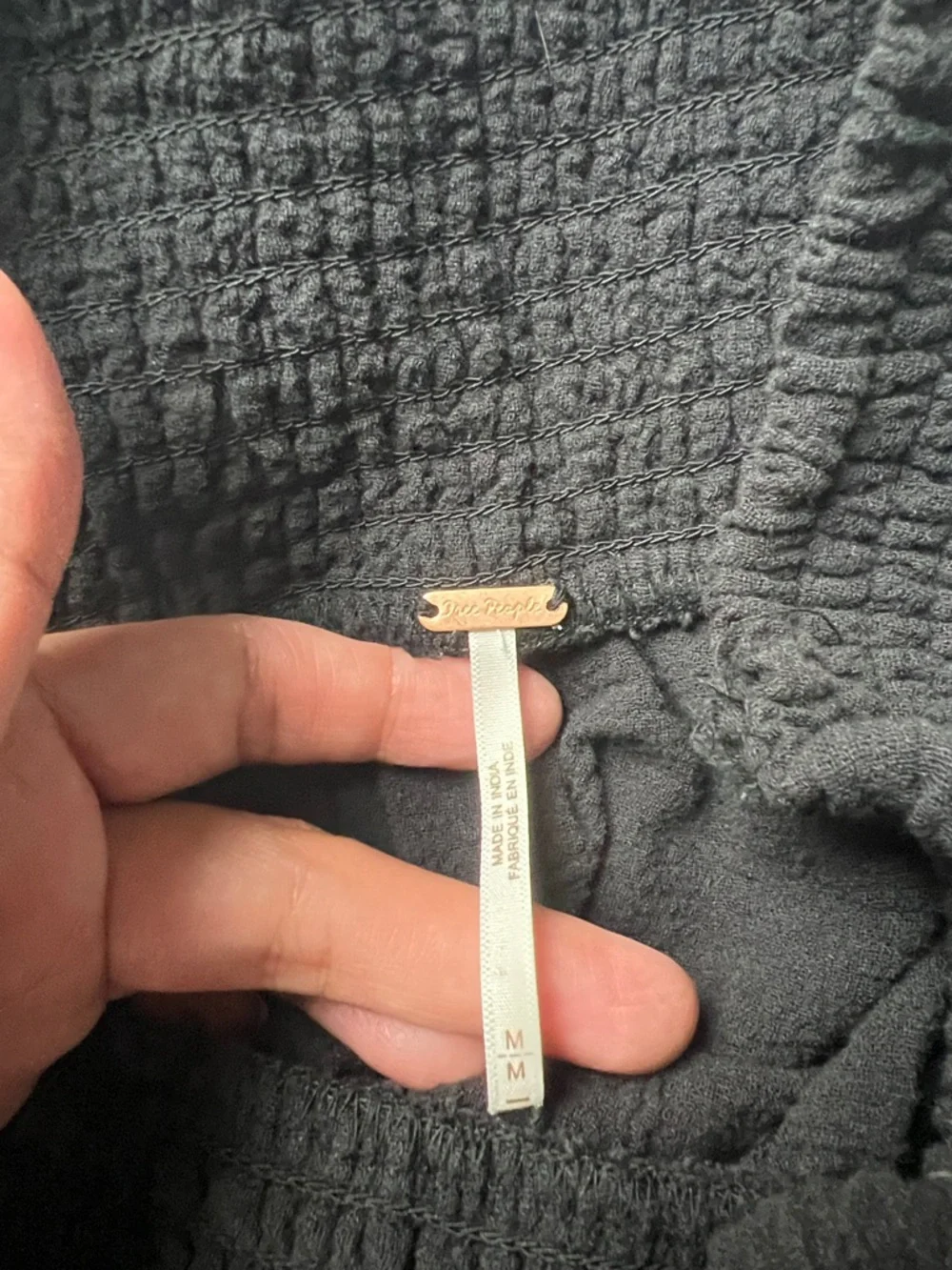 Island Girl Boho Black Smocked Waist Maxi Skirt - Picture 7 of 9